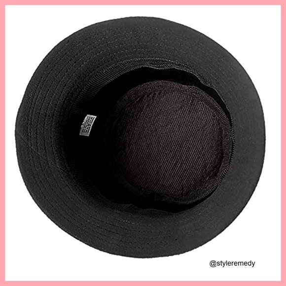 Vintage Felt Cloche Hat Winter Floral Fedora Bucket Hat main image 5